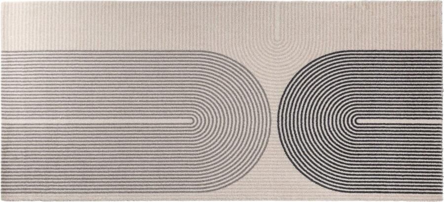 MD-Entree Design mat Universal – Rainbow Beige – Vloerkleed – Met antislip Machine wasbaar- Vocht absorberend Hoge dichtheid 600gr m2 67 x 150 cm