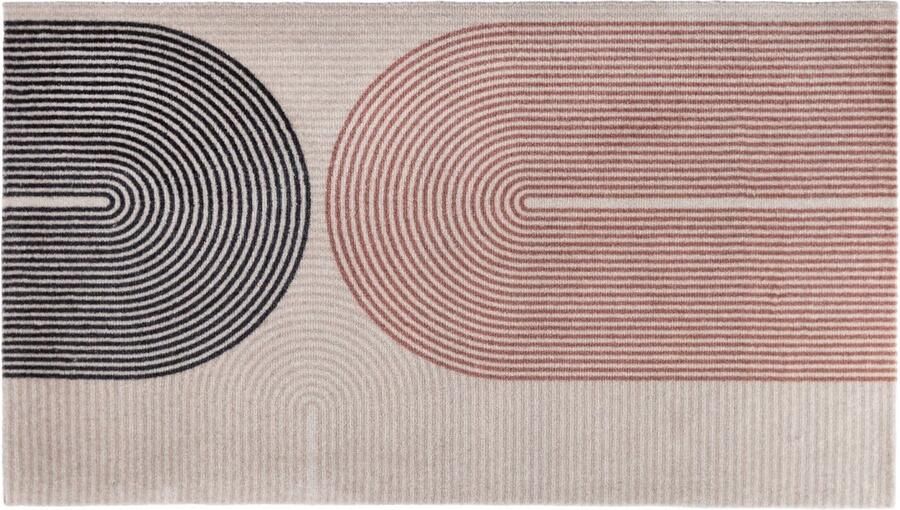 MD-Entree Design mat Universal – Rainbow Taupe – Vloerkleed – Met antislip Machine wasbaar- Vocht absorberend Hoge dichtheid 600gr m2 67 x 120 cm