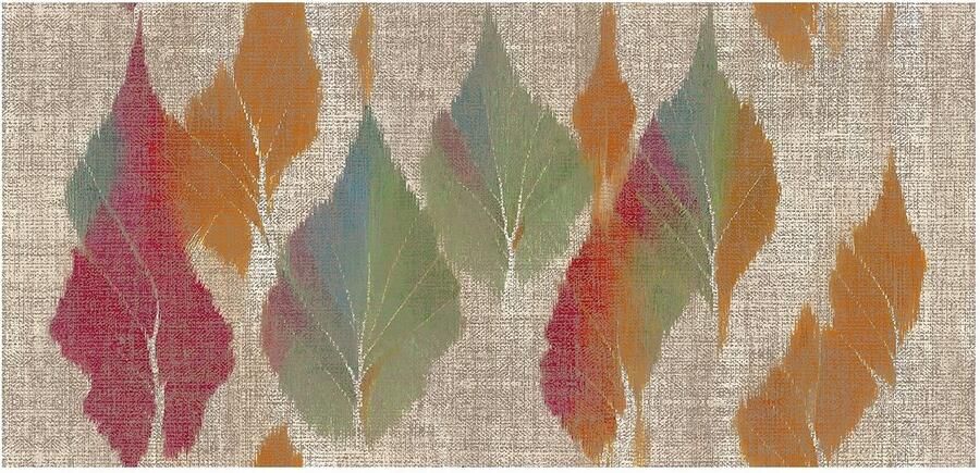 MD-Entree Design mat Universal Summer Leaves Vloerkleed Met antislip Machine wasbaar- Vocht absorberend Hoge dichtheid 600gr m2 67 x 150 cm