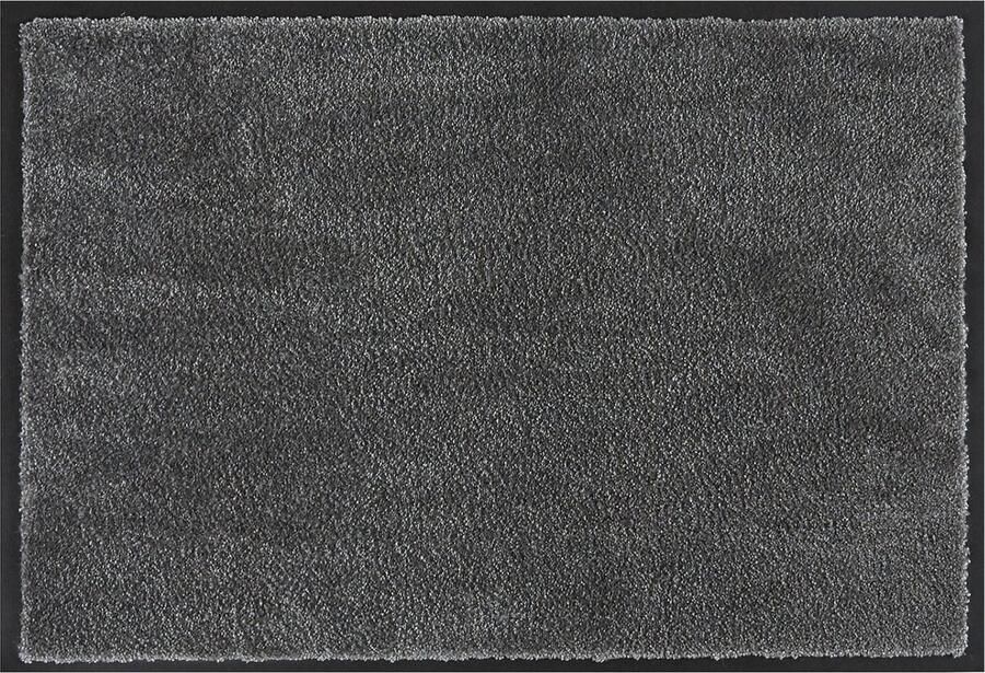 MD-Entree Deurmat Schoonloopmat – Soft&Clean- 40 x 60 cm – Steel – Vloerkleed – Met antislip Machine wasbaar Vocht absorberend Hoge dichtheid 600gr m2