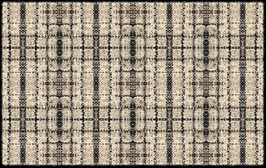 MD-Entree Deurmat Schoonloopmat – Soft&Design- 55 x 90 cm – Burberry Beige – Vloerkleed – Met antislip Machine wasbaar Vocht absorberend Hoge dichtheid 600gr m2