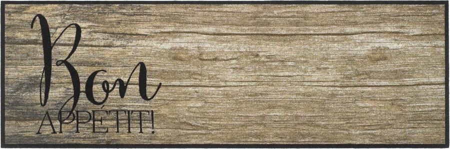 MD-Entree Keukenloper Keukenmat Vloerkleed Antislip Machinewasbaar Absorberend Cook&Wash Bon Wood 50 x 150 cm