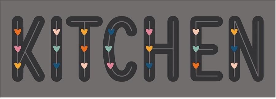 MD-Entree Keukenloper Keukenmat Vloerkleed Antislip Machinewasbaar Absorberend Cook & Wash Fancy Kitchen 50 x 150 cm