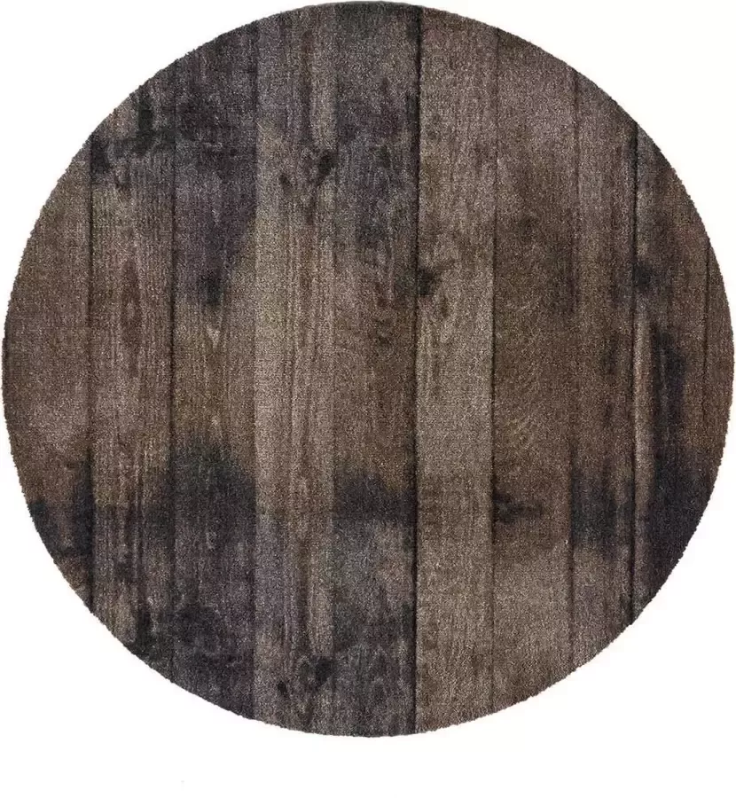 MD-Entree Vloerkleed Universal Wood Brown 100 cm Ø