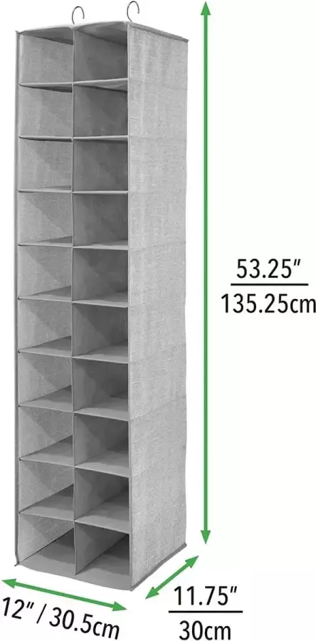 MDESİGN Prachtig hangend mooie opslag met 20 tassen en gestructureerde print portemonnees handcups of mooie ruimtebeware beware grijs