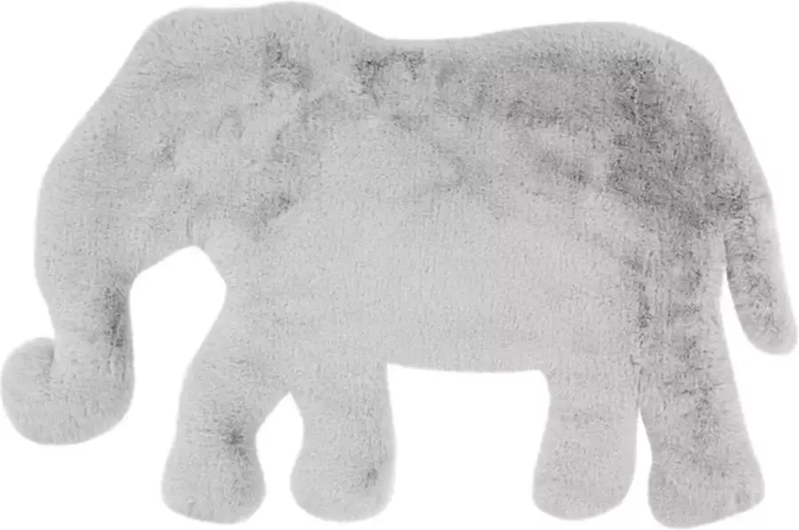 Me Gusta Lovely Kids 100-Olifant Grijs Blauw Vloerkleed Kinderkamer Babykamer Tapijt Hoogpolig Zacht - Foto 2