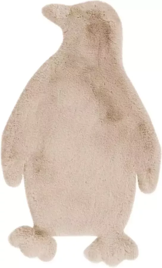 Me Gusta Lovely Kids 525-Penguin Crème Vloerkleed Kinderkamer Babykamer Tapijt Hoogpolig Zacht