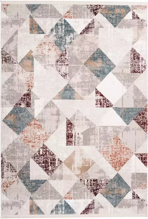 Me Gusta Vloerkleed akropolis 225 grijs zalmkleurig 120 x 180 cm