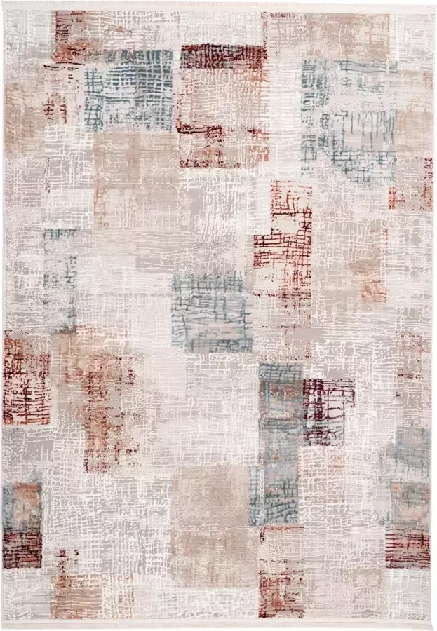 Me Gusta Vloerkleed akropolis 425 grijs zalmkleurig 120 x 180 cm