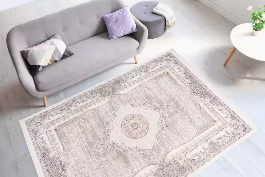 Me Gusta Vloerkleed akropolis 525 grijs zilver 120 x 180 cm