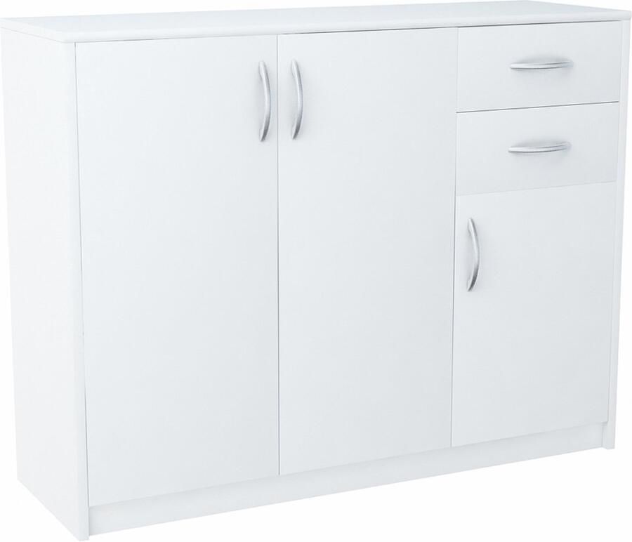 Meble Bestseller Kast 3D2S WIT 110cm laden boekenkast