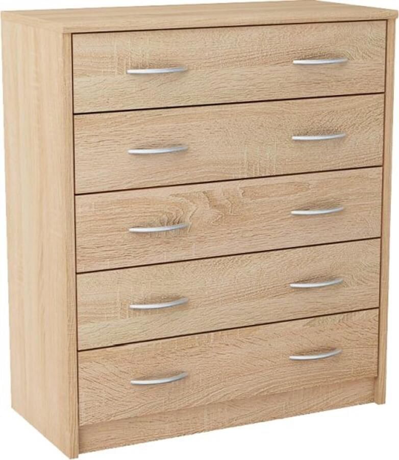 Meble Bestseller Kast 5S OAK SONOMA boekenkast 5 laden