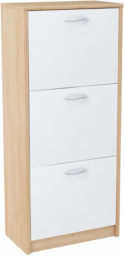 Meble Bestseller Schoenenkast 3S WIT-SONOMA schoenenrek plank