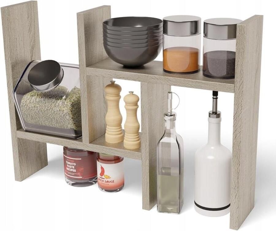 Meble Exclusive Staande keukenplank EX3 eiken sonoma kast boekenkast