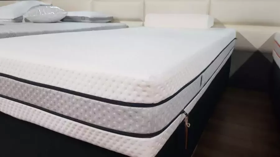 MatexBedding Medic Topper 2face Premium Ultimate 160x200x8 Orthopedisch dekmatras tegen rugklachten Optimale ondersteuning voor je hele lichaam Tweezijdig: stevig (afkoelend) of zacht (verwarmend) afritsbare zijdezachte hoes biokatoen matrasbeschermer - Foto 2