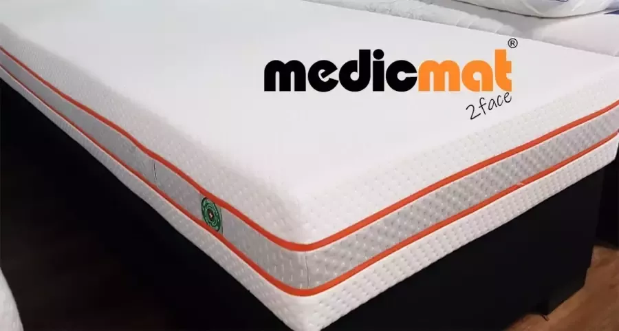 MatexBedding Medic Topper 2face Premium Ultimate 80x200x8 Orthopedisch dekmatras tegen rugklachten Optimale ondersteuning voor je hele lichaam Tweezijdig: stevig (afkoelend) of zacht (verwarmend) afritsbare zijdezachte hoes biokatoen matrasbeschermer - Foto 4