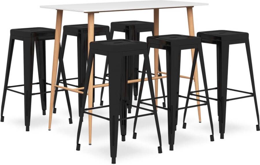 Medina 7-delige Barset wit en zwart