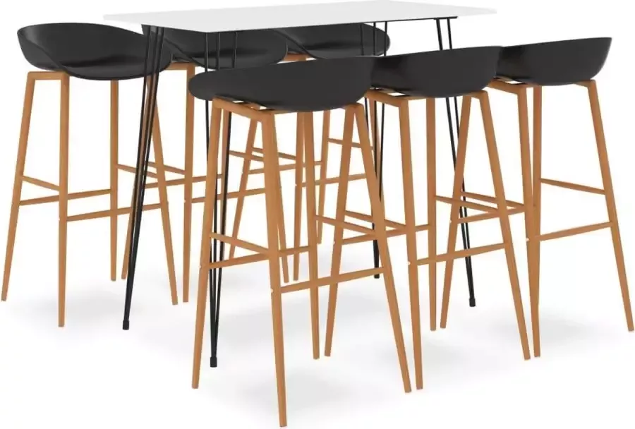 Medina 7-delige Barset wit en zwart