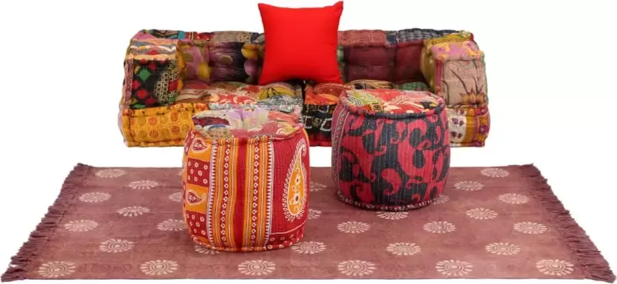 Medina Bankstel modulair stof patchwork 6-delig