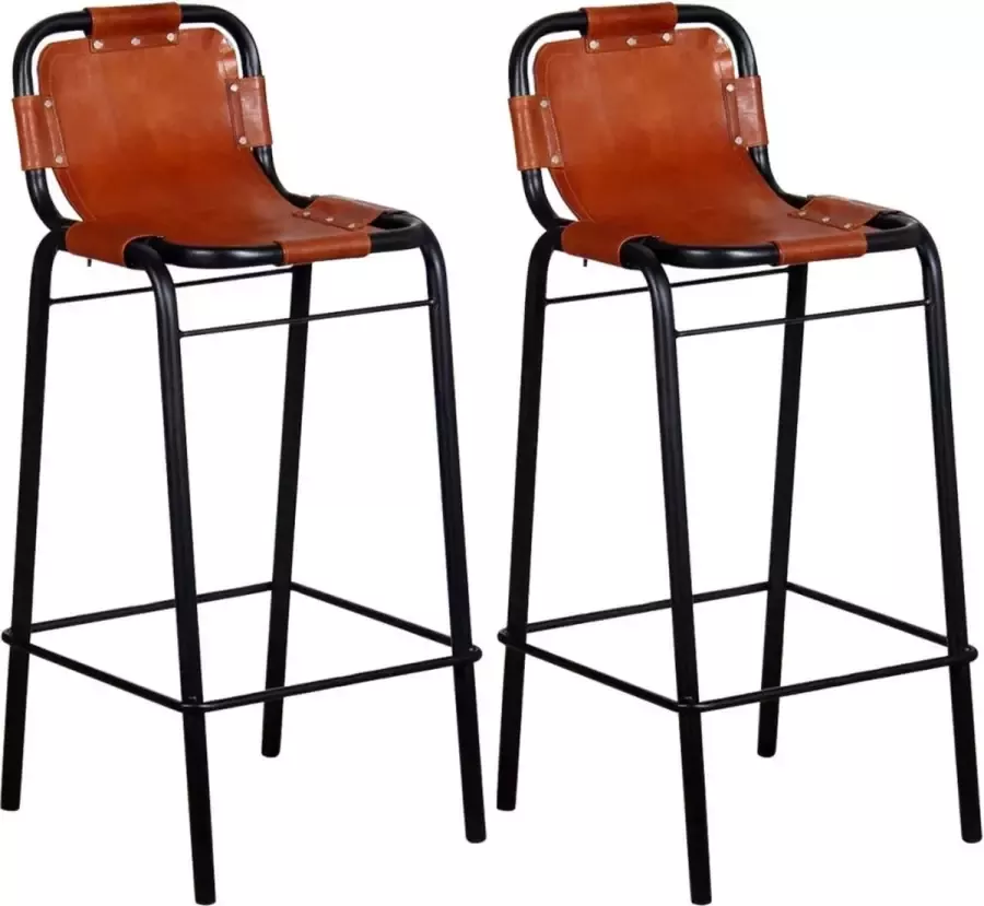 Medina Barkrukken 2 st echt leer