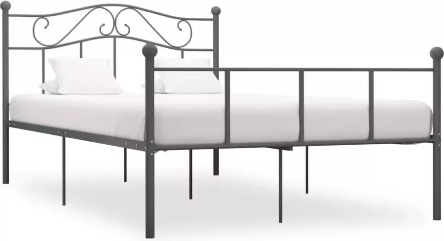 Medina Bedframe metaal grijs 160x200 cm