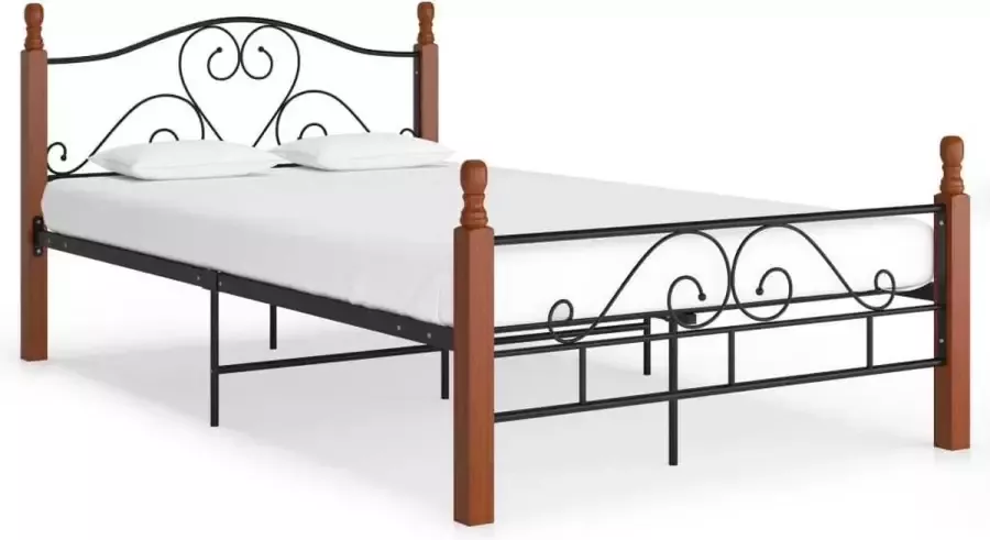 Medina Bedframe metaal zwart 120x200 cm