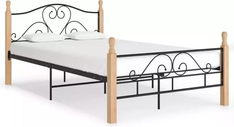 Medina Bedframe metaal zwart 120x200 cm
