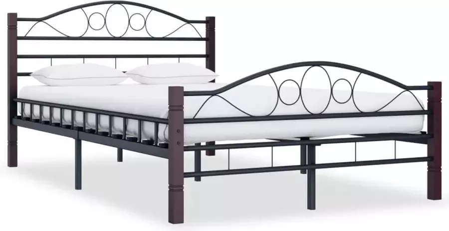 Medina Bedframe metaal zwart 120x200 cm