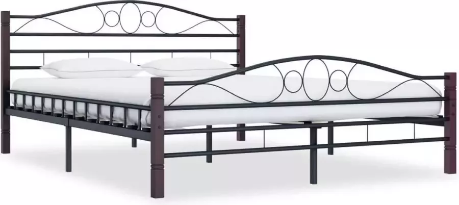 Medina Bedframe metaal zwart 140x200 cm