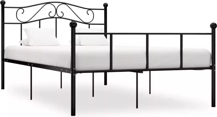 Medina Bedframe metaal zwart 140x200 cm