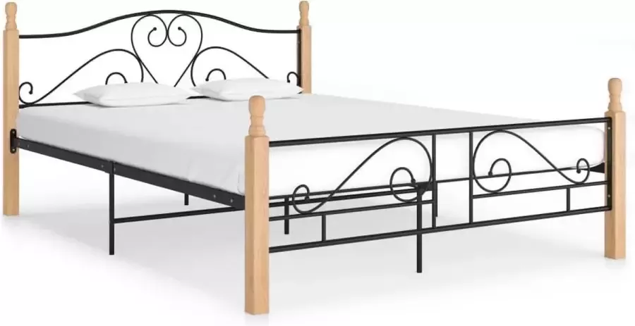 Medina Bedframe metaal zwart 160x200 cm