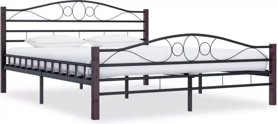 Medina Bedframe metaal zwart 160x200 cm