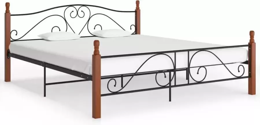 Medina Bedframe metaal zwart 180x200 cm
