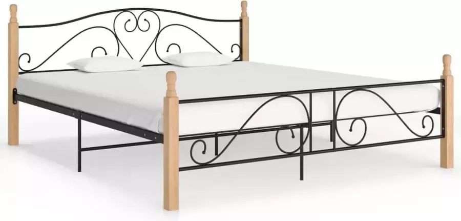 Medina Bedframe metaal zwart 180x200 cm