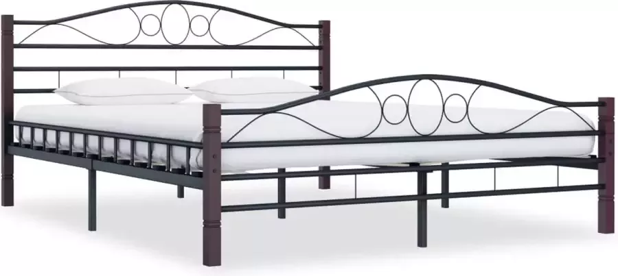 Medina Bedframe metaal zwart 180x200 cm