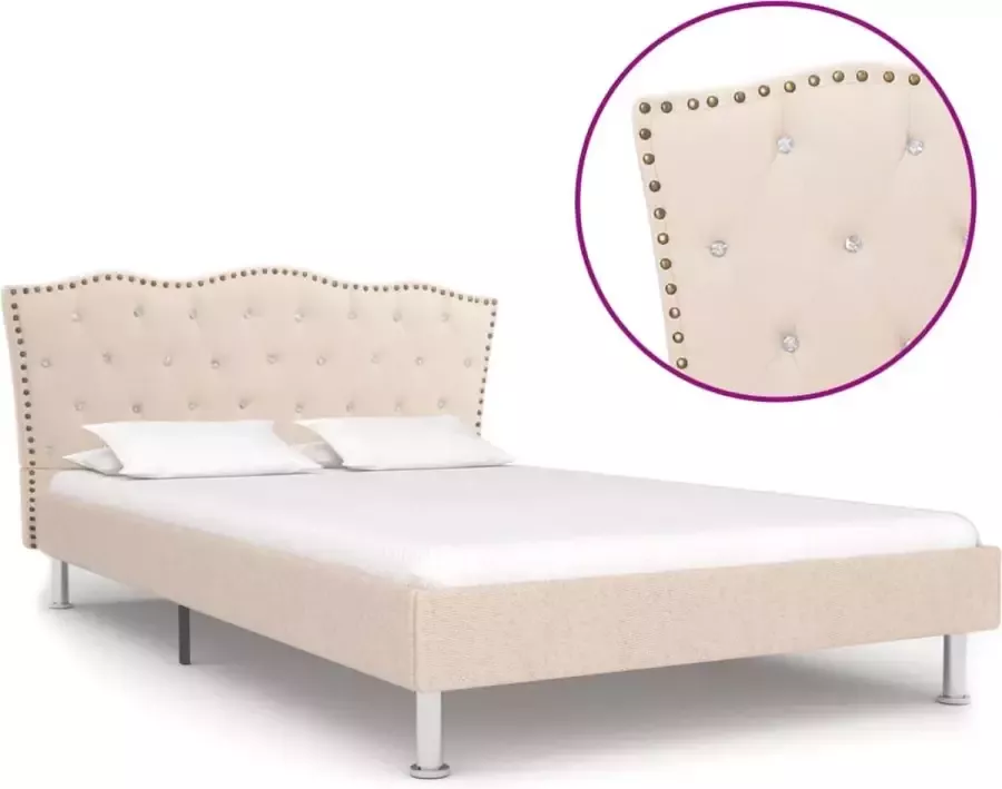 Medina Bedframe stof beige 120x200 cm