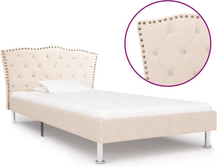medina Bedframe stof beige 90x200 cm