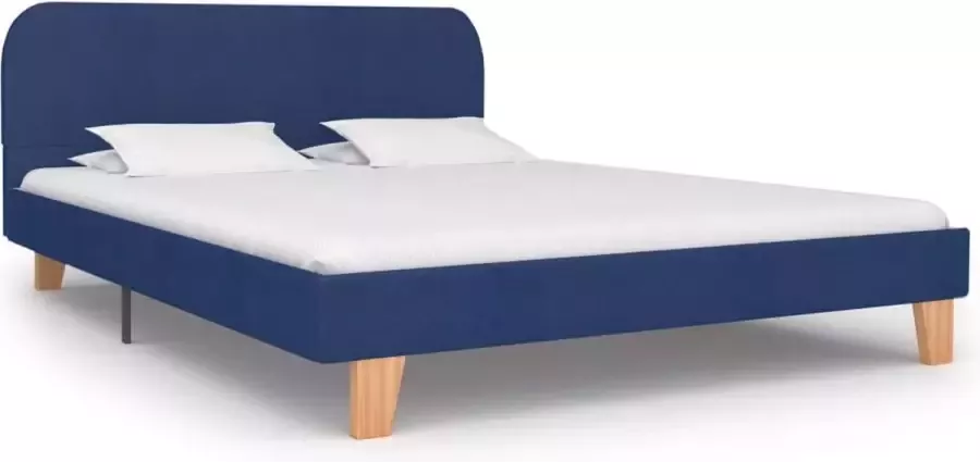 Medina Bedframe stof blauw 140x200 cm