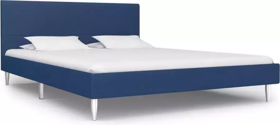 Medina Bedframe stof blauw 140x200 cm