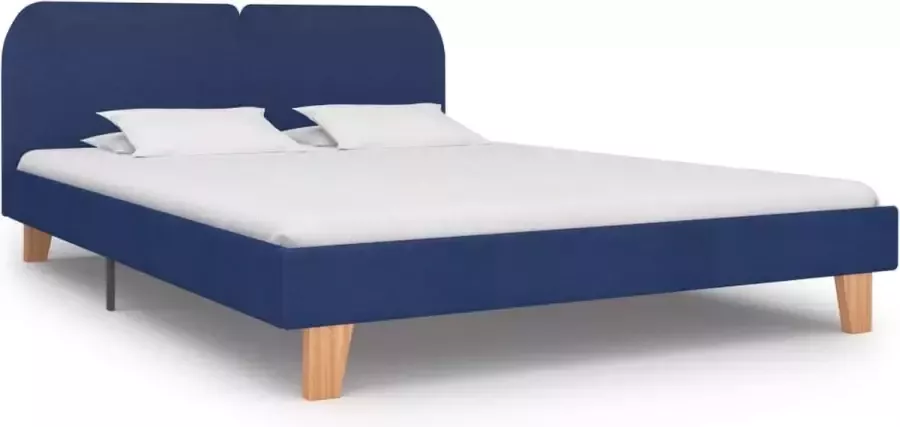 Medina Bedframe stof blauw 160x200 cm