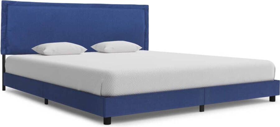 medina Bedframe stof blauw 180x200 cm