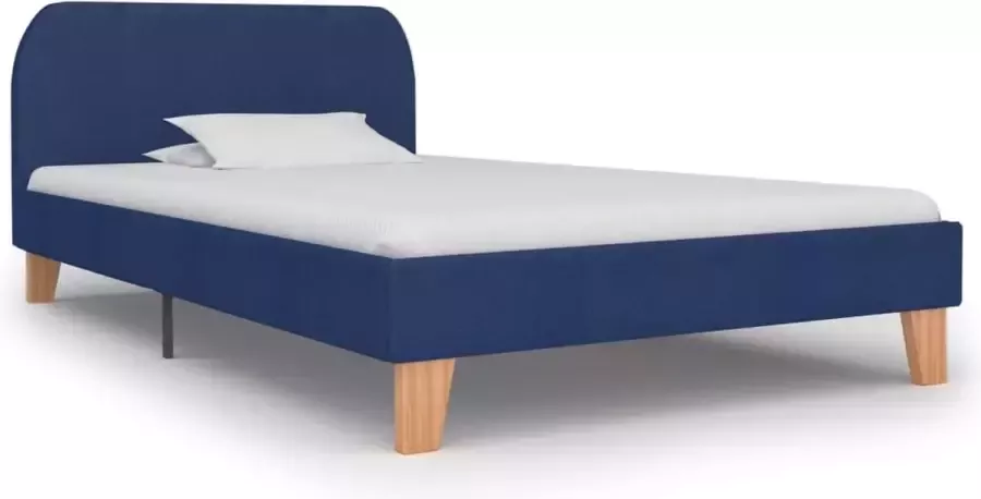 Medina Bedframe stof blauw 90x200 cm