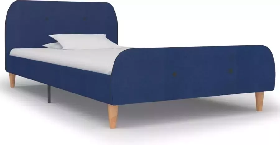 Medina Bedframe stof blauw 90x200 cm