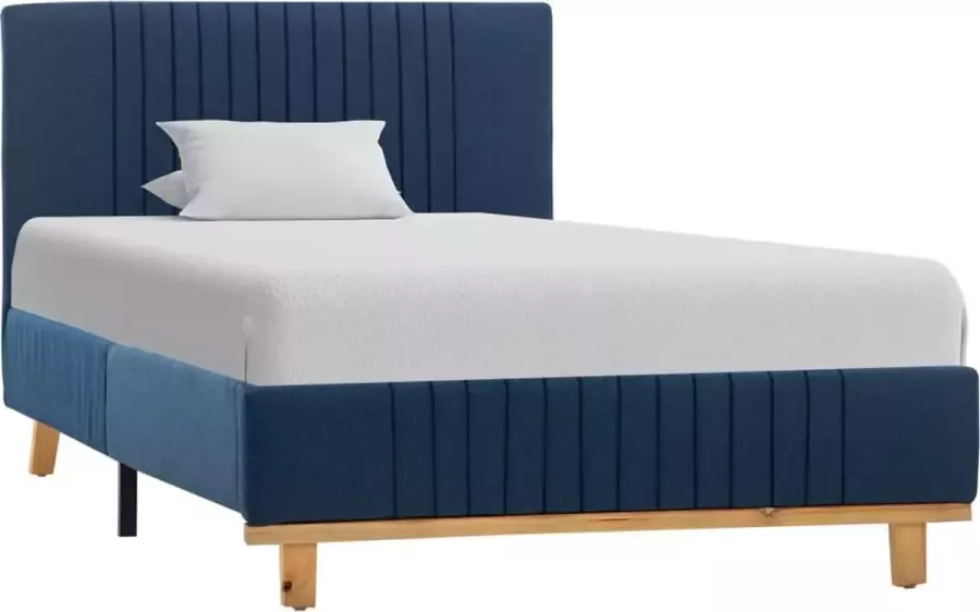 Medina Bedframe stof blauw 90x200 cm