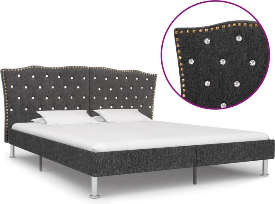medina Bedframe stof donkergrijs 160x200 cm