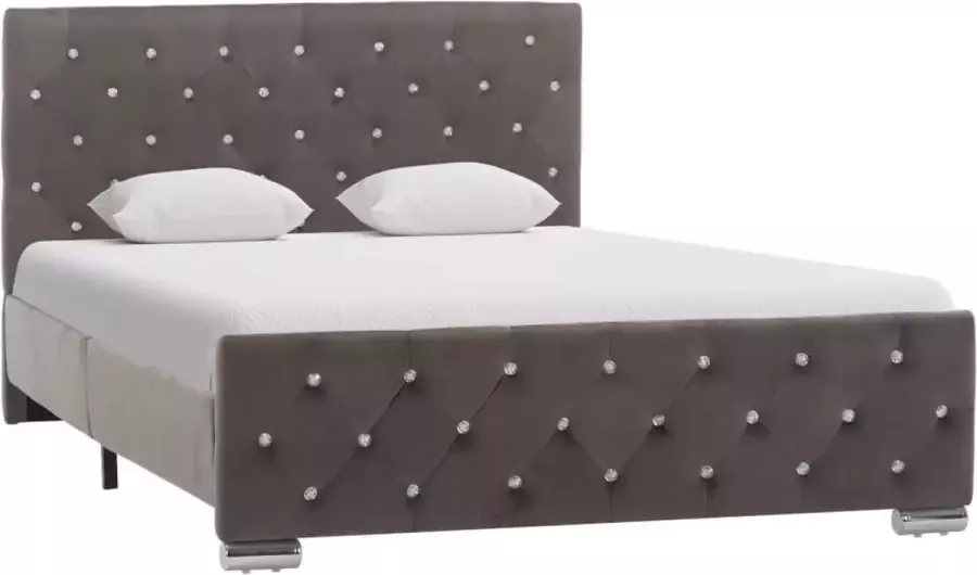 Medina Bedframe stof grijs 120x200 cm