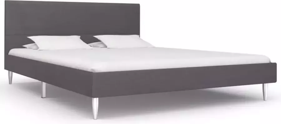 Medina Bedframe stof grijs 140x200 cm