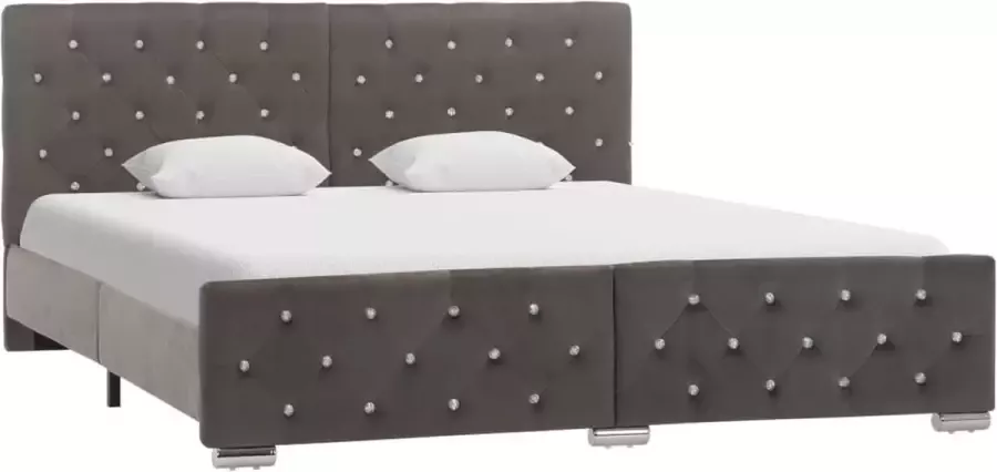 Medina Bedframe stof grijs 160x200 cm
