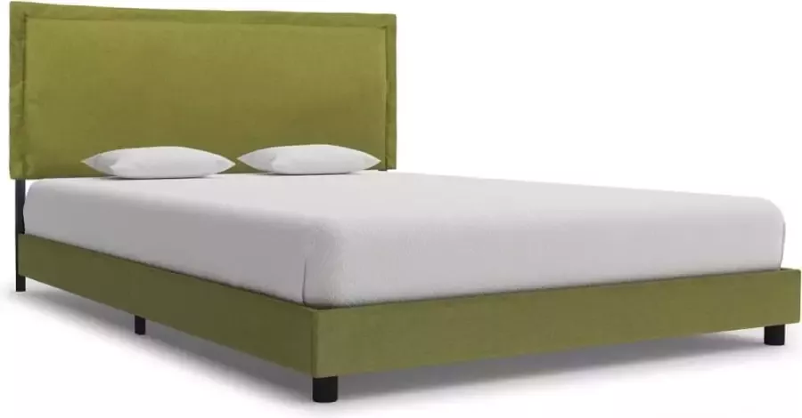 Medina Bedframe stof groen 120x200 cm
