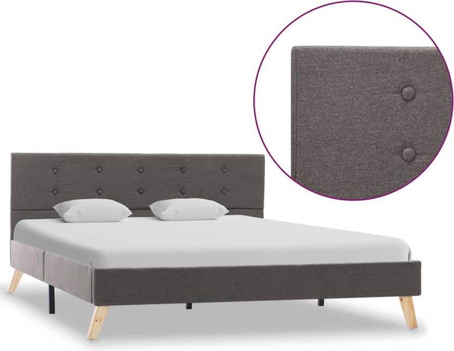medina Bedframe stof taupe 140x200 cm
